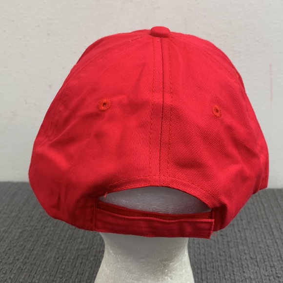Lansing Baseball Hat Unisex OSFA Red Adjustable Strapback Hit Wear - Picture 7 of 13